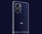 L'HMD Pulse Pro sarà apparentemente offerto con un retro blu opaco. (Immagine: @OnLeaks / 91mobiles)