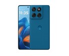 Il Motorola Edge 60 Fusion in Pantone Mykonos Blue è la quarta opzione di colore in cui il telefono può essere acquistato. (Fonte: Motorola)