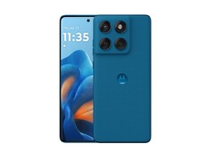 Il Motorola Edge 60 Fusion in Pantone Mykonos Blue è la quarta opzione di colore in cui il telefono può essere acquistato. (Fonte: Motorola)