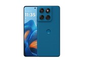 Il Motorola Edge 60 Fusion in Pantone Mykonos Blue è la quarta opzione di colore in cui il telefono può essere acquistato. (Fonte: Motorola)