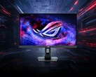 ROG Strix Pulsar XG27AQNGV ha cornici sottili e un supporto più piccolo rispetto ai precedenti monitor da gioco Asus equivalenti. (Fonte: Asus)