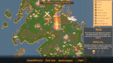 Un'immagine che mostra la mappa in Sons of Valhalla.