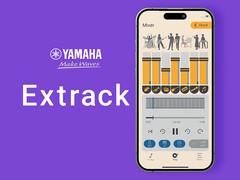 L'applicazione Yamaha Extrack consente ai musicisti che sono da soli di esercitarsi nell'esecuzione di brani come se fosse presente una vera band. (Fonte: Yamaha Japan)