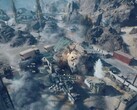 Un elicottero d'attacco spara e distrugge un edificio in Battlefield 6. (Fonte immagine: Battlefield su YouTube, screenshot)