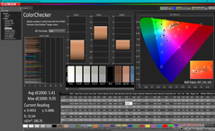 ColorChecker prima della calibrazione (DCI-P3)