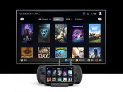 Il GPD Win 5 con quella che sembra essere una nuova docking station GPD. (Fonte immagine: GPD - modificato)