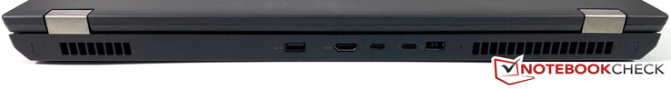 Lato Posteriore: USB-A 3.2 Gen1, HDMI 2.0, 2x Thunderbolt 3 (USB-C 3.2 Gen2), alimentazione (Slim Tip)