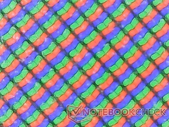 Sottopixel RGB sotto un pannello opaco