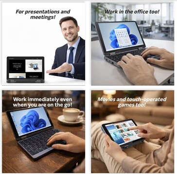 Il portatile Pocket 8 è estremamente compatto.