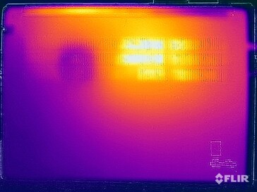 Test di sollecitazione delle temperature di superficie (in basso)
