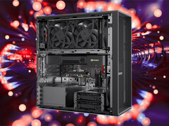 Uno sguardo all'interno della ThinkStation P4.