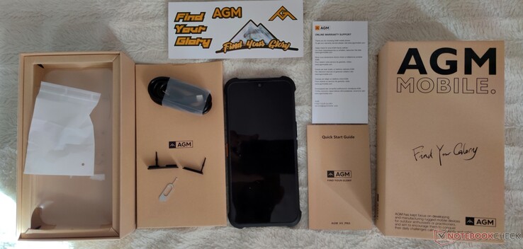 Smartphone rugged AGM H5 Pro in confezione standard senza dock (Fonte: Own)