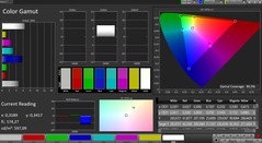CalMAN spazio colore (profilo: naturale; spazio colore: sRGB)