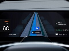 La nuova funzione Lane Guidance di Google sarà inizialmente disponibile esclusivamente sulla Polestar 4. (Fonte: Polestar)