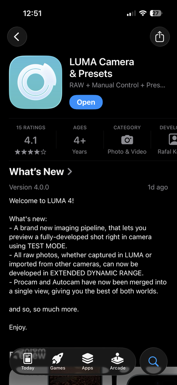 (Fonte: Apple app store)