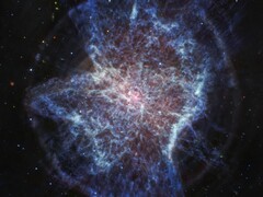 Immagine nell&#039;infrarosso medio della nebulosa planetaria NGC 6072 (Fonte immagine: NASA, ESA, CSA e STScI; ritagliata)