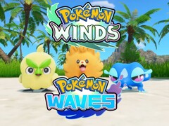 Viene mostrato il banner dedicato ai Pokémon iniziali di “Pokémon: Venti e Onde”