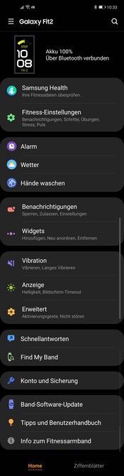 Configurazione (Galaxy Wearable App )