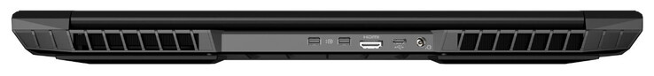 Lato posteriore: 2x Mini DisplayPort, HDMI, USB 3.1 Gen 1 (Type-C), alimentazione