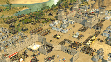 Un'immagine che raffigura una città in Stronghold Crusader 2.