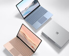 Il Surface Laptop Go 2 dovrebbe essere lanciato in quattro colori, compresi i tre mostrati qui. (Fonte immagine: Microsoft)