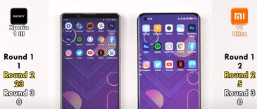 Xperia 1 III contro Mi 11 Ultra: App e giochi. (Fonte: TechNick)