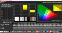 CalMAN ColorChecker calibrato