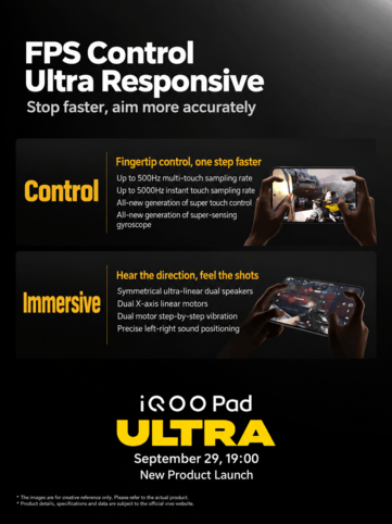 iQOO mette in evidenza i comandi e le funzionalità del Pad Ultra pensati per il gaming