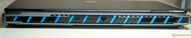 Posteriore: Ingresso DC, uscita HDMI 2.1, LAN RJ-45 2,5 GbE