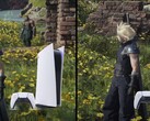 La PlayStation 5 Pro di Sony ha dimostrato alcuni seri miglioramenti rispetto alla PlayStation 5 di base in FF7 Rebirth. (Fonte: Sony, DF con modifiche)