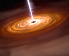 Un buco nero supermassiccio al centro di una galassia. Nella foto, un rendering concettuale di un buco nero. (Fonte dell'immagine: NASA, ESA, CSA, Joseph Olmsted (STScI))
