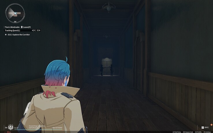In Protocollo Blu: Star Resonance, non ho potuto fare a meno di notare che i capelli del mio personaggio attraversavano il suo cappotto. (Fonte: Darryl Linington - Notebookcheck)