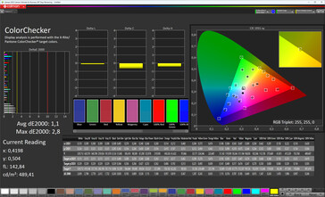 Fedeltà del colore (schema di colore: Colore originale Pro, temperatura colore: caldo, spazio colore di destinazione: sRGB)