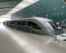 Gli attuali treni a levitazione magnetica in servizio commerciale, come il treno di Shanghai qui raffigurato, raggiungono velocità massime comprese tra 186 e 268 mph.