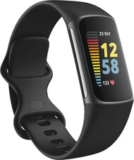 Fitbit Charge 5 - nero. (Fonte immagine: @evleaks)