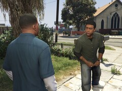 Uno screenshot di Franklin e Lamar in Grand Theft Auto V