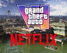 Banner relativo all’anteprima estesa di GTA 6 su Netflix, mostrata con Grassrivers