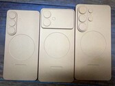 Presunte unità fittizie di Galaxy S26/Pro (a sinistra), Galaxy S26 Edge (al centro) e Galaxy S26 Ultra (a destra). (Fonte immagine: Sony Dickson su X)