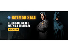 L'immagine di copertina della vendita di Warner Bros. e DC Batman su Steam raffigura Bruce Wayne e Batman (Fonte immagine: Steam)