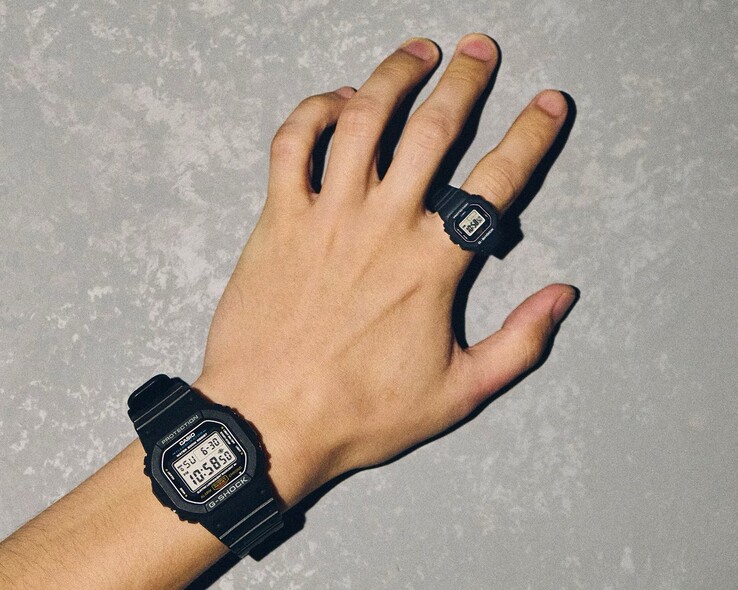 L'anello Nano è circa un decimo delle dimensioni di un normale G-Shock. (Fonte: Casio)