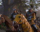 Una schermata che mostra Henry e Hans Capon di Kingdom Come Deliverance 2 in sella a un cavallo