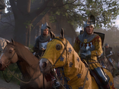 Una schermata che mostra Henry e Hans Capon di Kingdom Come Deliverance 2 in sella a un cavallo