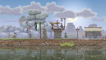 Nella foto: Uno screenshot del gameplay di Kingdom: New Lands.