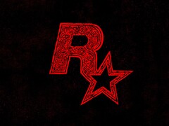 Viene mostrato il logo Linocut Rockstar Games