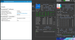 Schermata del centro di controllo Intel Thunderbolt