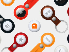 Secondo quanto riferito, Xiaomi Tag sarà lanciato insieme allo Xiaomi Watch S5 e ai Buds 6. Nella foto: un'immagine promozionale modificata dell'AirTag. (Fonte: Apple e Xiaomi)
