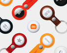Secondo quanto riferito, Xiaomi Tag sarà lanciato insieme allo Xiaomi Watch S5 e ai Buds 6. Nella foto: un'immagine promozionale modificata dell'AirTag. (Fonte: Apple e Xiaomi)