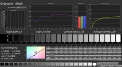 CalMAN: Scala di grigi (calibrata)