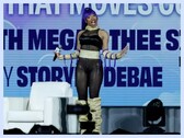 Megan Thee Stallion alla fireside chat "Power &amp; Creativity" della DreamCon.
