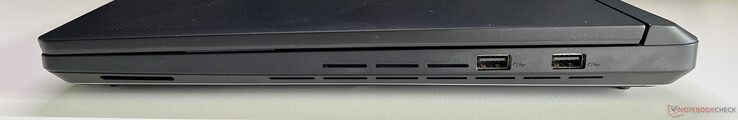 A destra: 2x USB-A 3.2 Gen 2 (10 Gbit/s)